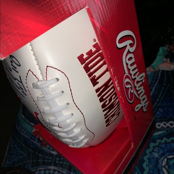 ROLL TIDE FOOTBALL SIGNED BY COACH - Picture 4 of 4